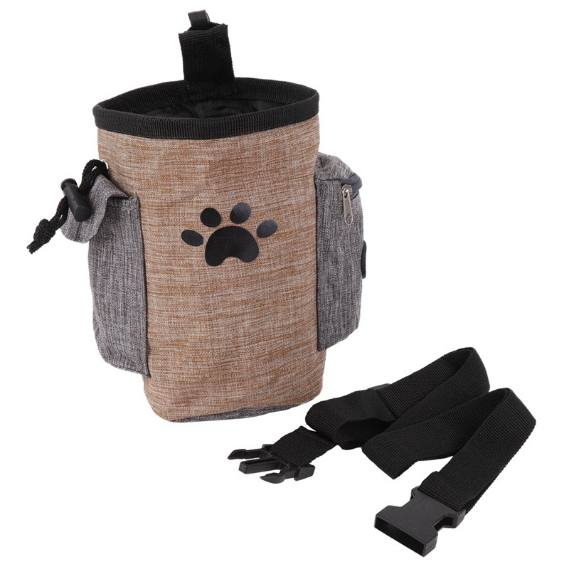 Dog Treat Pouch Šunų dresavimo maišelis su juosmeniu, peties dirželiu Pašalinimų maišelio dozatorius skanėstų lavinimo krepšys naminių gyvūnėlių žaislų skanėstams