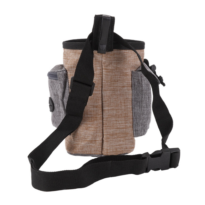 Dog Treat Pouch Šunų dresavimo maišelis su juosmeniu, peties dirželiu Pašalinimų maišelio dozatorius skanėstų lavinimo krepšys naminių gyvūnėlių žaislų skanėstams