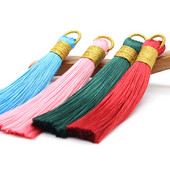 5gab ar bārkstīm auss diy ledus zīda poliestera apģērbu aksesuāri auto piekarināms auss priekš Auskari aksesuāri dekorācijas pušķis