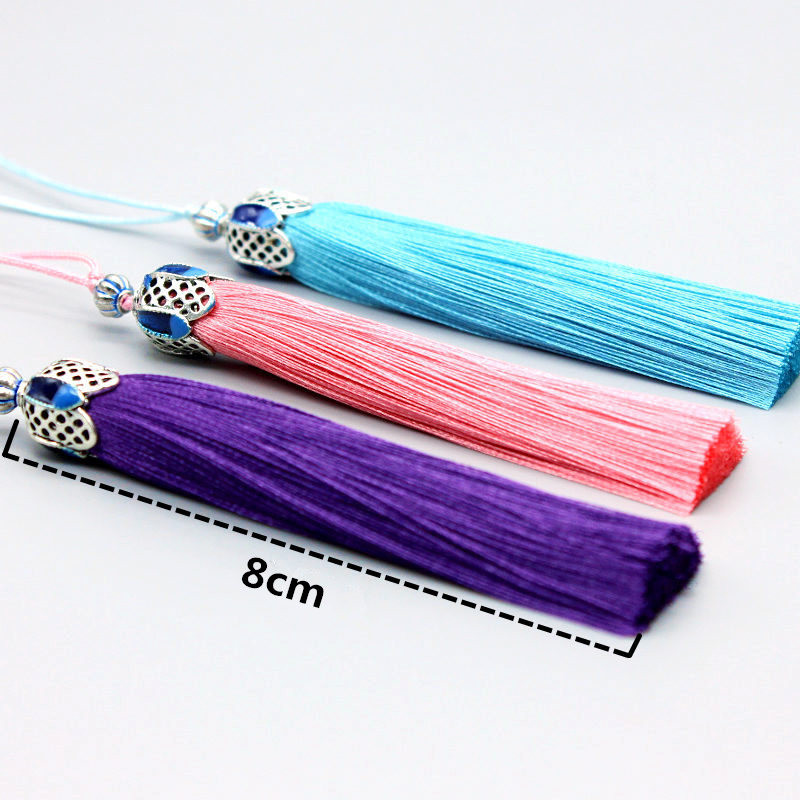 2gab/iepakojumā vertikāli ledus zīda bārkstīm pušķis Taiga gamma kroņa sakausējums piekarināms ausu kulons DIY Rotaslietas Apģērbs Amatniecība Aksesuāri