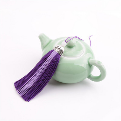 2gab 10cm Pušķi Dekoratīvie Zīda Bārkstis Garniture Izstrādājumi Pušķis Zīda pušķis Šūšanas Audumu Aksesuāri Bārkstis Apdare somas Dekorēšanai