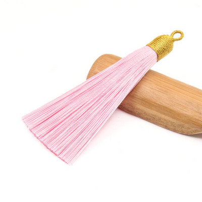 3Pcs 85mm poliester rese nakit prsten ukrasni lepeza privjesak ledena svila dodaci viseće uho DIY proizvodni materijal kićanka