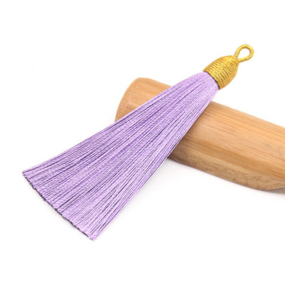 3Pcs 85mm poliester rese nakit prsten ukrasni lepeza privjesak ledena svila dodaci viseće uho DIY proizvodni materijal kićanka