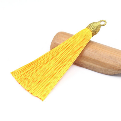 3Pcs 85mm poliester rese nakit prsten ukrasni lepeza privjesak ledena svila dodaci viseće uho DIY proizvodni materijal kićanka