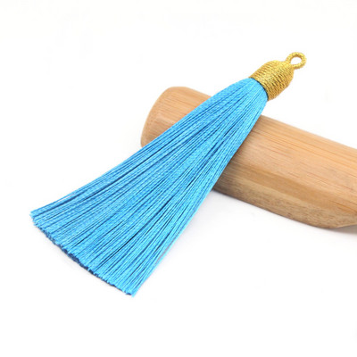 3Pcs 85mm poliester rese nakit prsten ukrasni lepeza privjesak ledena svila dodaci viseće uho DIY proizvodni materijal kićanka