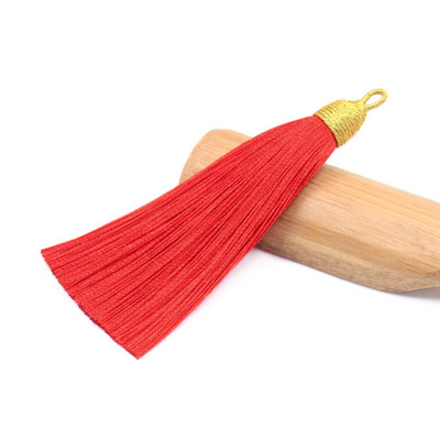 3Pcs 85mm poliester rese nakit prsten ukrasni lepeza privjesak ledena svila dodaci viseće uho DIY proizvodni materijal kićanka