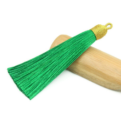 3Pcs 85mm poliester rese nakit prsten ukrasni lepeza privjesak ledena svila dodaci viseće uho DIY proizvodni materijal kićanka