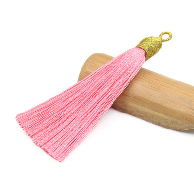 3Pcs 85mm poliester rese nakit prsten ukrasni lepeza privjesak ledena svila dodaci viseće uho DIY proizvodni materijal kićanka