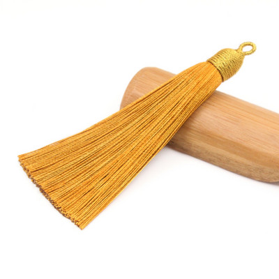 3Pcs 85mm poliester rese nakit prsten ukrasni lepeza privjesak ledena svila dodaci viseće uho DIY proizvodni materijal kićanka