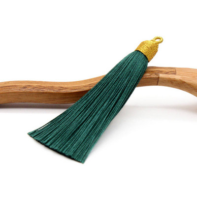 3Pcs 85mm poliester rese nakit prsten ukrasni lepeza privjesak ledena svila dodaci viseće uho DIY proizvodni materijal kićanka