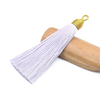 3Pcs 85mm poliester rese nakit prsten ukrasni lepeza privjesak ledena svila dodaci viseće uho DIY proizvodni materijal kićanka