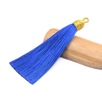 3Pcs 85mm poliester rese nakit prsten ukrasni lepeza privjesak ledena svila dodaci viseće uho DIY proizvodni materijal kićanka