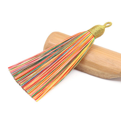 3Pcs 85mm poliester rese nakit prsten ukrasni lepeza privjesak ledena svila dodaci viseće uho DIY proizvodni materijal kićanka