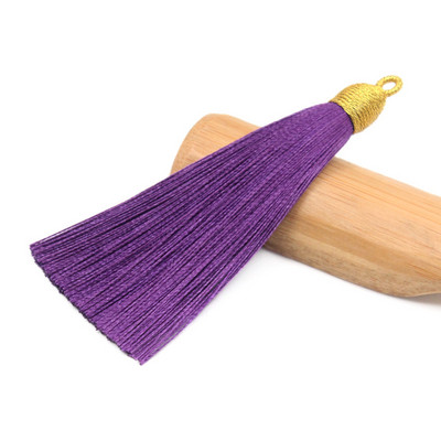 3Pcs 85mm poliester rese nakit prsten ukrasni lepeza privjesak ledena svila dodaci viseće uho DIY proizvodni materijal kićanka