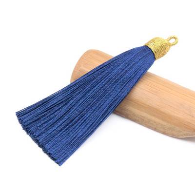 3Pcs 85mm poliester rese nakit prsten ukrasni lepeza privjesak ledena svila dodaci viseće uho DIY proizvodni materijal kićanka