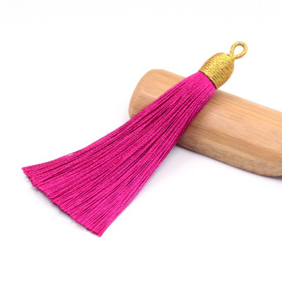 3Pcs 85mm poliester rese nakit prsten ukrasni lepeza privjesak ledena svila dodaci viseće uho DIY proizvodni materijal kićanka