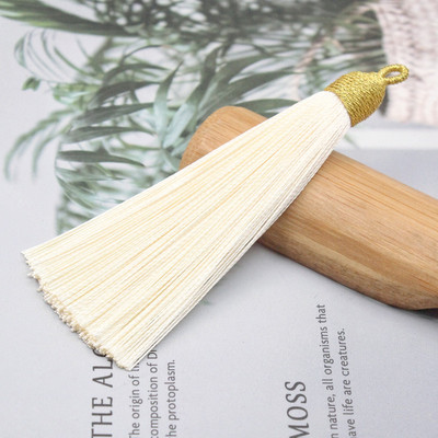 3Pcs 85mm poliester rese nakit prsten ukrasni lepeza privjesak ledena svila dodaci viseće uho DIY proizvodni materijal kićanka