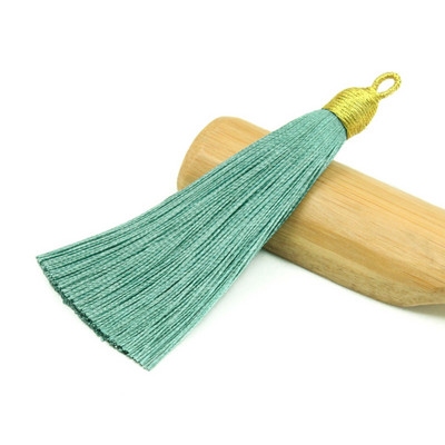 3Pcs 85mm poliester rese nakit prsten ukrasni lepeza privjesak ledena svila dodaci viseće uho DIY proizvodni materijal kićanka