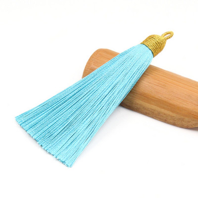 3Pcs 85mm poliester rese nakit prsten ukrasni lepeza privjesak ledena svila dodaci viseće uho DIY proizvodni materijal kićanka