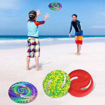 3 различни цветни гъвкави летящи дискове EVA плочи могат да избират меки въртящи се на открито креативни дискове в играта за улавяне, сгъваем бумеранг