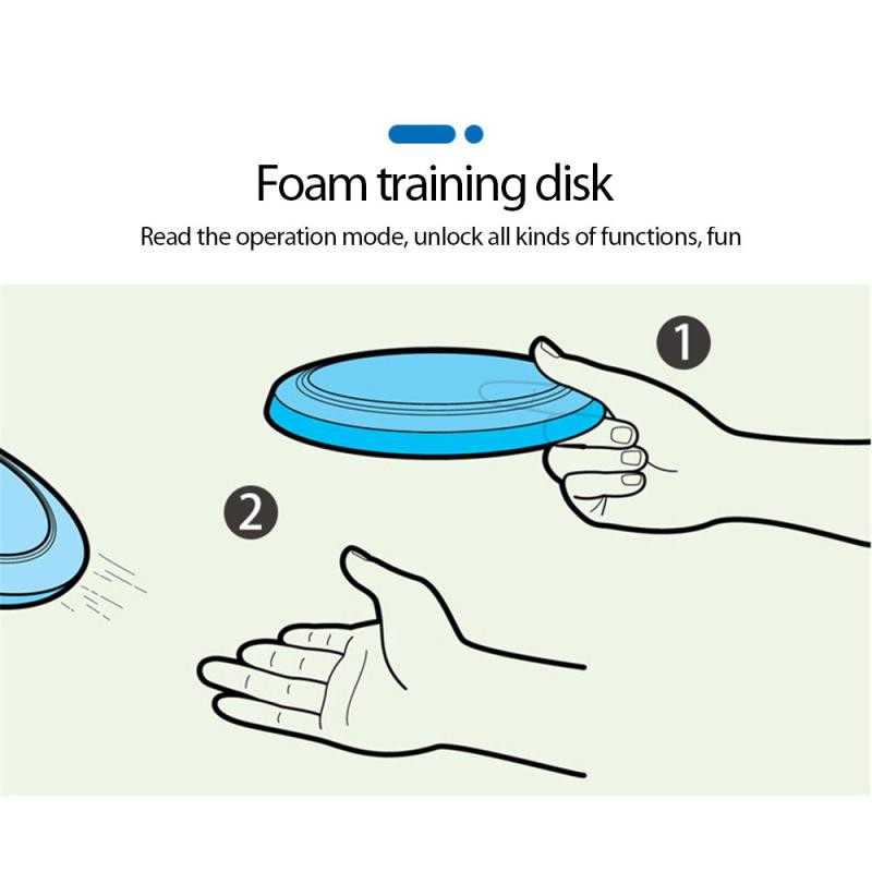 3 skirtingų spalvų lankstūs EVA plokštės skraidantys diskai gali pasirinkti minkštą lauko sukimosi kūrybinį diską gaudyti sulankstomą bumerangą