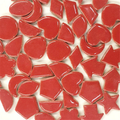 100g/3.52oz(aptuveni 50gab.) Porcelāna mozaīkas flīzes 0.5cm biezums zvaigzne/sirds/apaļa/zieda forma DIY mozaīkas amatniecības materiāli