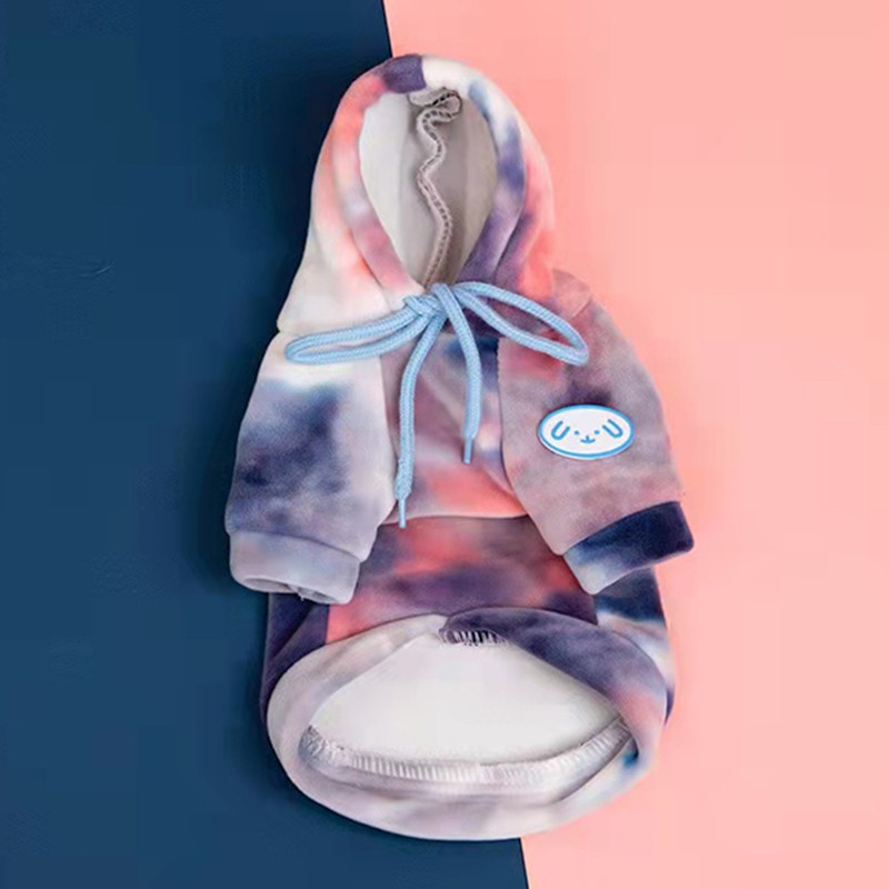 Mājdzīvnieku apģērbs Kaklasaites krāsotas kapuces Mazi, vidēji lieli kaķu suņi rudens ziemas vilnas modes mētelis Čivavas Jorkšīras Pomerānijas džemperis