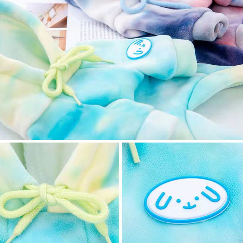 Mājdzīvnieku apģērbs Kaklasaites krāsotas kapuces Mazi, vidēji lieli kaķu suņi rudens ziemas vilnas modes mētelis Čivavas Jorkšīras Pomerānijas džemperis