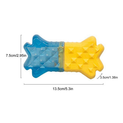 Šuniuko šaldiklio dantukų dygimo žaislai Šaldomi kramtomieji žaislai šunims katėms šunų dantukams šaldiklis Šunų vėsinimo žaislas Nesunaikinami šunų žaislai Tvirtas