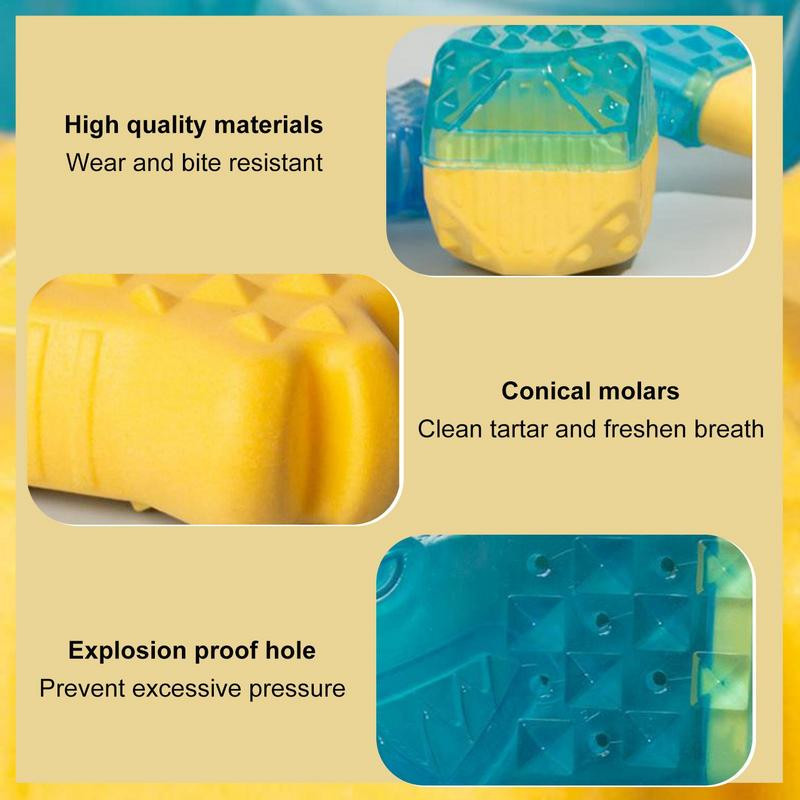 Šuniuko šaldiklio dantukų dygimo žaislai Šaldomi kramtomieji žaislai šunims katėms šunų dantukams šaldiklis Šunų vėsinimo žaislas Nesunaikinami šunų žaislai Tvirtas