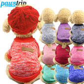 Šilti žieminiai naminių šunų drabužiai mažiems šunims šuniukų paltai Striukė šunų megztiniai Megztiniai Jorkai Čihuahua Shih Tzu Mopsų komplektai Xs-Xxl