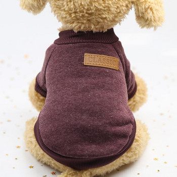 Зимни топли дрехи за домашни кучета за малки кучета Кученце Палто Яке Пуловер за кучета Качулки Йорки Чихуахуа Ши Дзъ Мопс Екипи Xs-Xxl