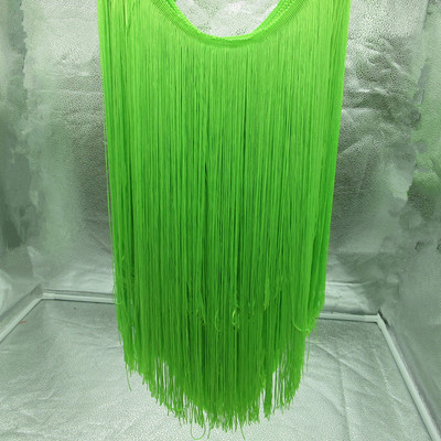 vairumtirdzniecība 1 Jardi 50cm Plati Bārkstis Apdares Pušķis Mežģīnes melnas Bārkstis Apgriešanas Mežģīnes DIY Latin Dress Stage Apģērbi Aksesuāri