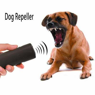 3 в 1 Уред за отблъскване на кучета за домашни любимци Ултразвукова свирка против лай, устройство за спиране на лаенето със светкавица Външни домашни любимци Обучение за отблъскване на кучета