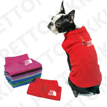 Моден пуловер за кучета Зимно облекло за домашни любимци на открито Топли дрехи за кучета от полар за малък среден френски булдог Ropa Perro S-Xl