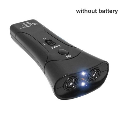 Kutyariasztó eszközök Nagy teljesítményű kutyaugatásgátló kézi kutyakiképző 3 az 1-ben ugatásszabályozó eszköz LED-es zseblámpával