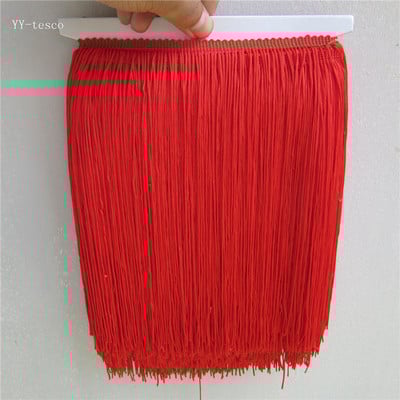 1 pagalms/lots 25cm gari poliestera mežģīņu pušķis bārkstis balti mežģīņu apdares lente šuj latīņu kleitas skatuves apģērba aizkari DIY aksesuāri