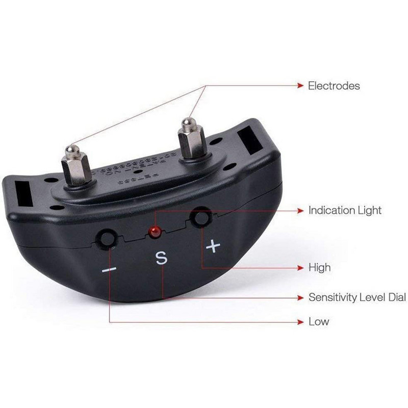 7 Ευαισθησίες Αδιάβροχη συσκευή κατά του γαβγίσματος κατοικίδιων, ρυθμιζόμενη υπερηχητική συσκευή για σκύλους Εκπαίδευση Stop Barking Coll για Small Pet Dog