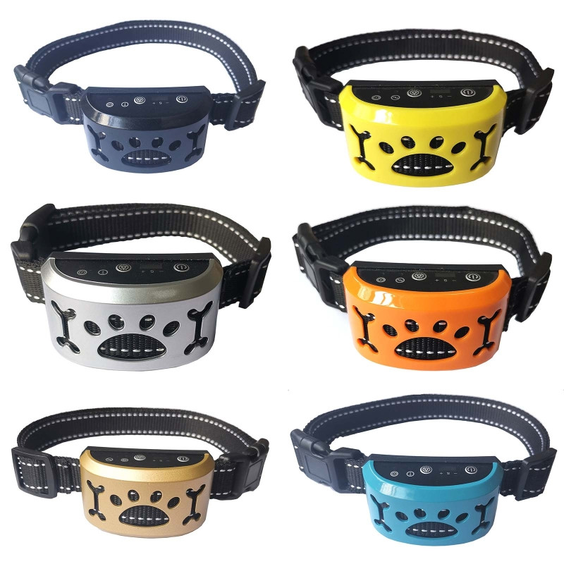 K5DC riešanas kakla siksna Dog pretrešanas ierīces apmācības ierīce 7 regulējami jutības līmeņi riešanas kontrole apturēt riešanu humāna apmācība