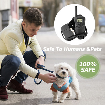 Ултразвуков нашийник за обучение на кучета, дистанционно управление, устройство против лай, захранвано от батерии, кучето спира да лае, електрически продукти за домашни любимци