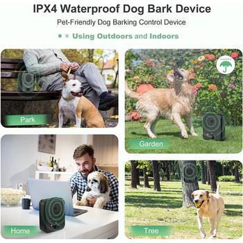 Αποτρεπτική συσκευή Barkpup κατά του γαβγίσματος Εκπαίδευση συμπεριφοράς σκύλων Επαναφορτιζόμενο εργαλείο 10m Εύρος ελέγχου LED Υποδεικνύει χρήση σε εσωτερικό/εξωτερικό χώρο