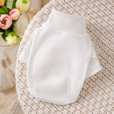 Ziemas silts suņu apģērbs Vienkrāsains krekls ar apakšējo daļu plānas daļas nekā lāča pulovers kucēns mājas apģērbs Divkājains apģērbs