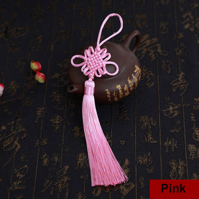 2Gb Pušķis Ķīniešu mezgli Pušķis Roku darbs Zīdaini Floss Amatniecības pušķis ar cilpu DIY Amatniecības nodošanas dekoru aksesuāri