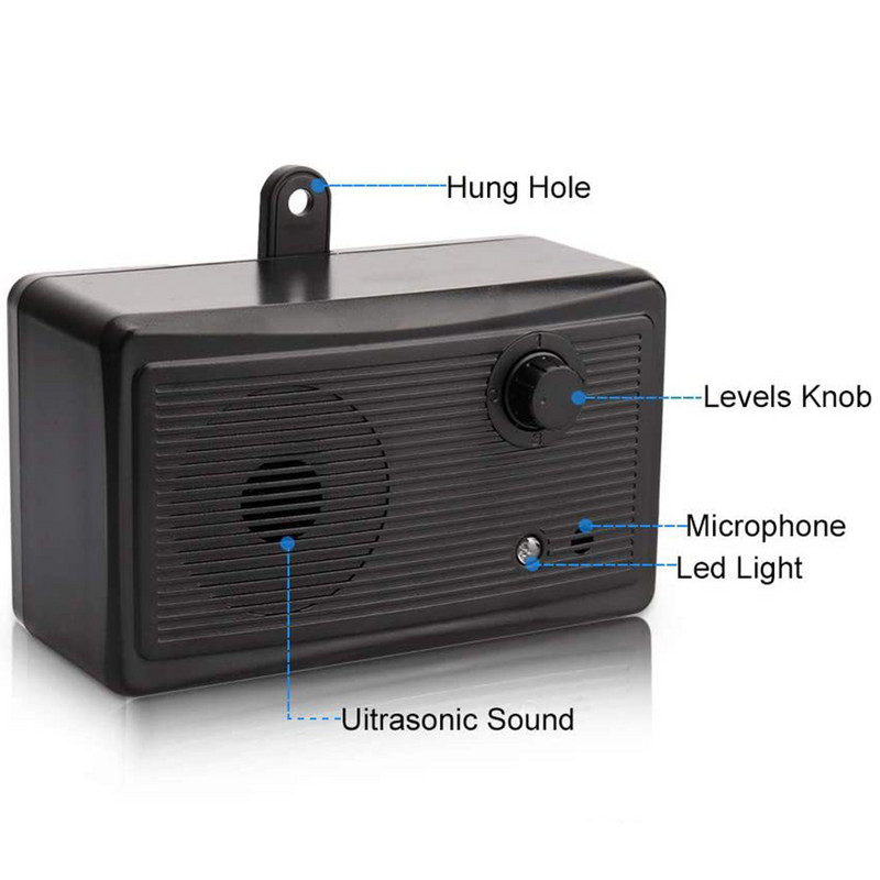 Haukumisvastane haukumisvastane Ultraheli lemmikloomatõrjuv välikoerte Sonic haukukontrolleri tööriist ilma akuta