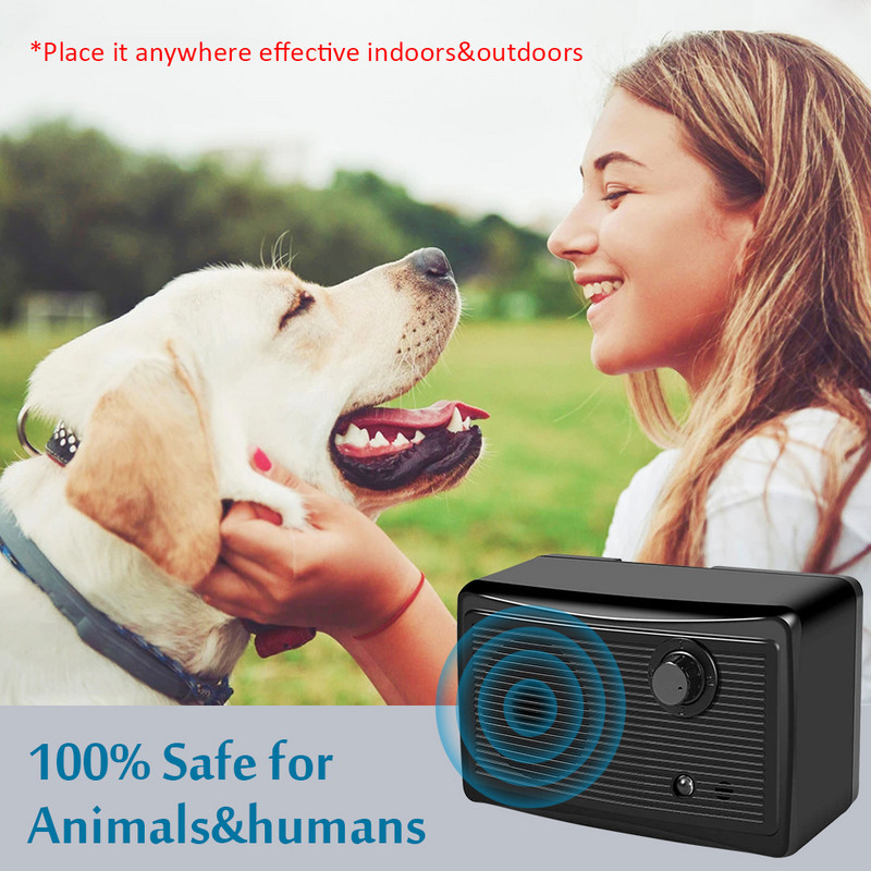 Haukumisvastane haukumisvastane Ultraheli lemmikloomatõrjuv välikoerte Sonic haukukontrolleri tööriist ilma akuta