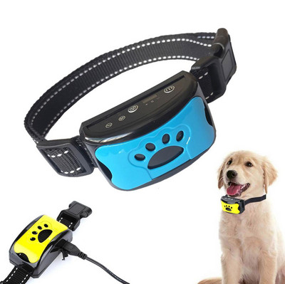 Устройство против лай за домашни кучета USB акумулаторна ултразвукова яка за обучение на кучета Dog Stop Barking Vibration Anti Bark Collar