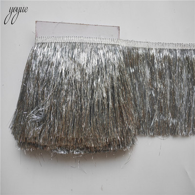 1 jards/gabals Plastmasas bārkstis pušķis, mežģīnes latīņu kleita Makrame Samba deju apģērbs mežģīnes poliestera viena josla 10cm platums