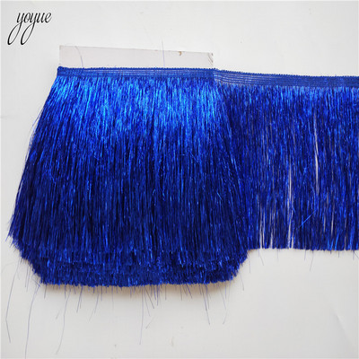 1 jards/gabals Plastmasas bārkstis pušķis, mežģīnes latīņu kleita Makrame Samba deju apģērbs mežģīnes poliestera viena josla 10cm platums