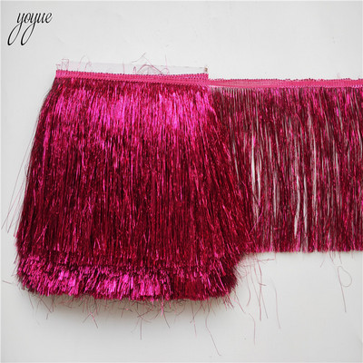 1 jards/gabals Plastmasas bārkstis pušķis, mežģīnes latīņu kleita Makrame Samba deju apģērbs mežģīnes poliestera viena josla 10cm platums