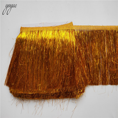 1 jards/gabals Plastmasas bārkstis pušķis, mežģīnes latīņu kleita Makrame Samba deju apģērbs mežģīnes poliestera viena josla 10cm platums